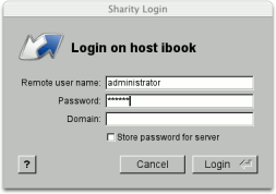 Login dialog